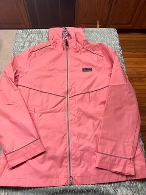 Women's Pink Hooded Lightweight Jacket Simply Southern size 3